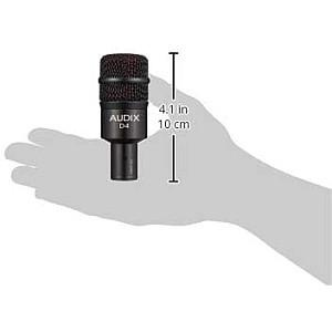 Audix D4 Hypercardioid Dynamic Drum and Instrument Microphone